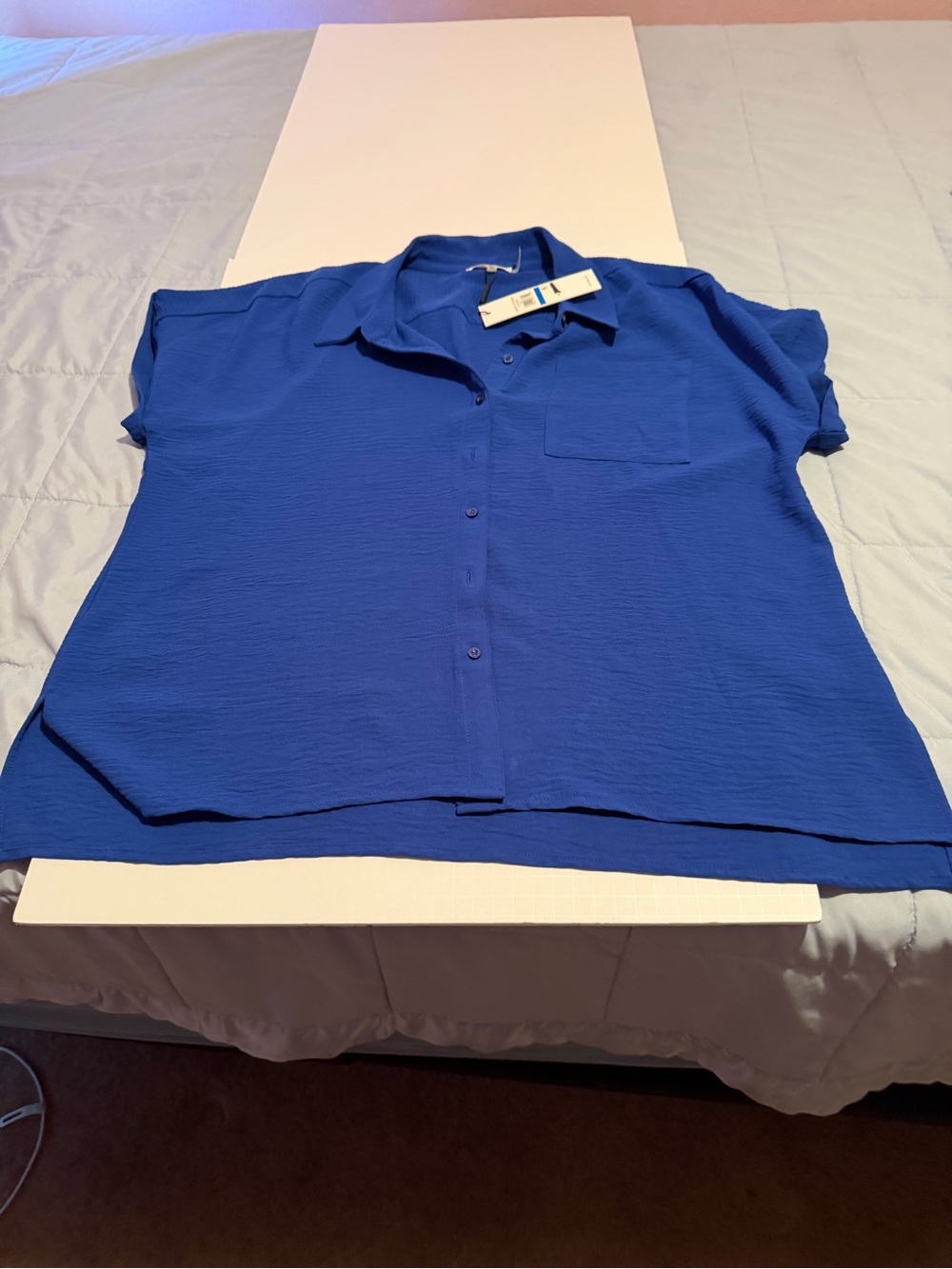 Calvin Klein Royal Blue Button-Up Shirt